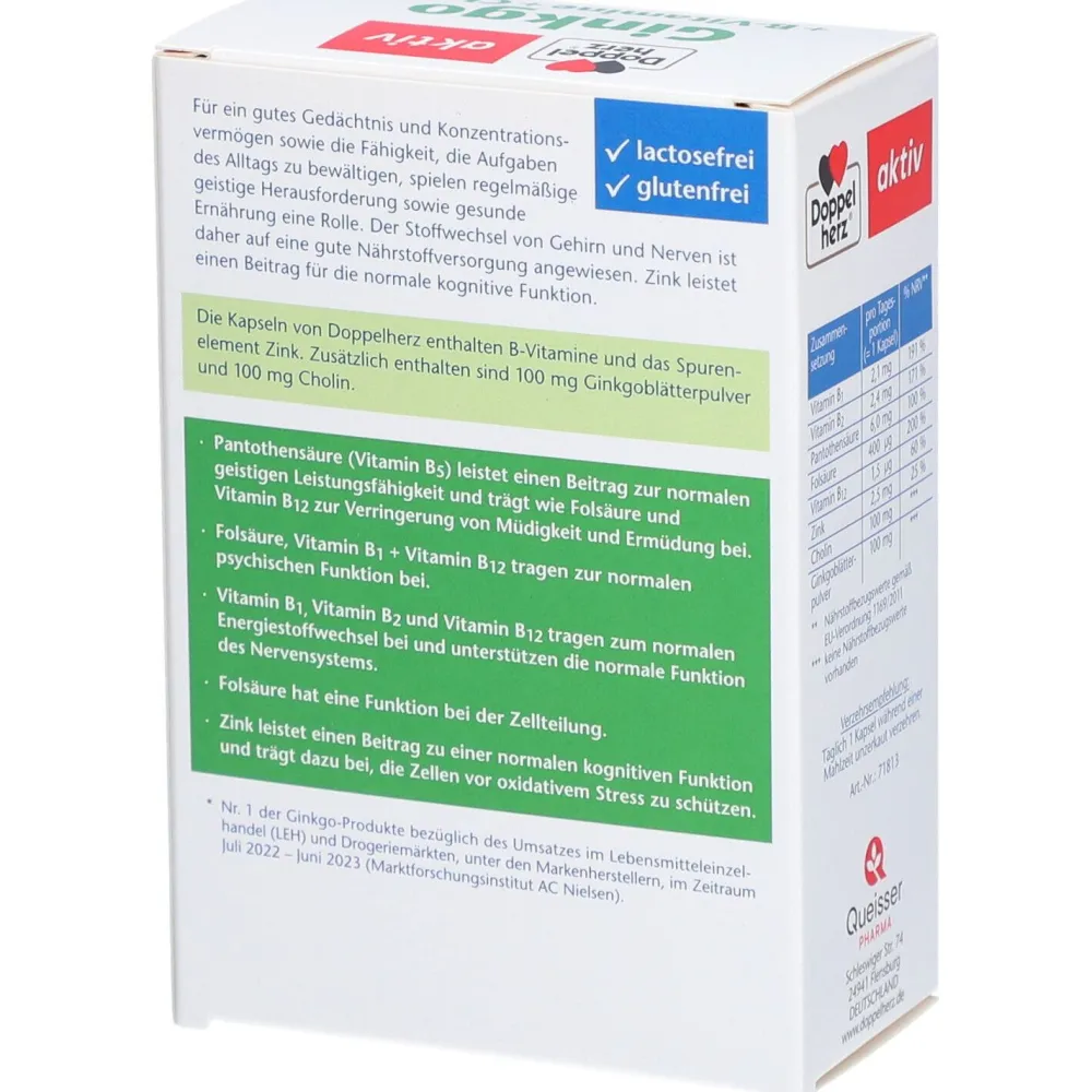 Ⓡ Ginkgo + B-Vitamine + Cholin>Doppelherz Clearance
