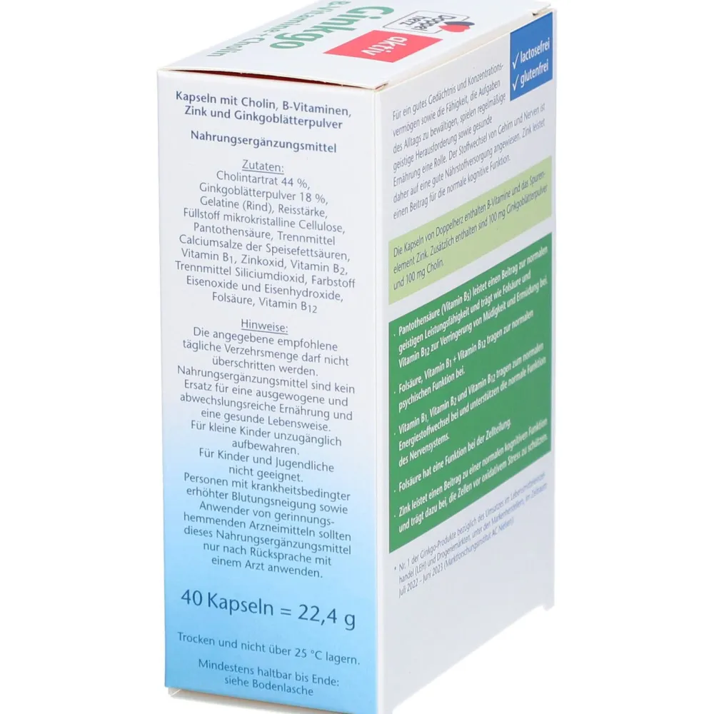 Ⓡ Ginkgo + B-Vitamine + Cholin>Doppelherz Clearance