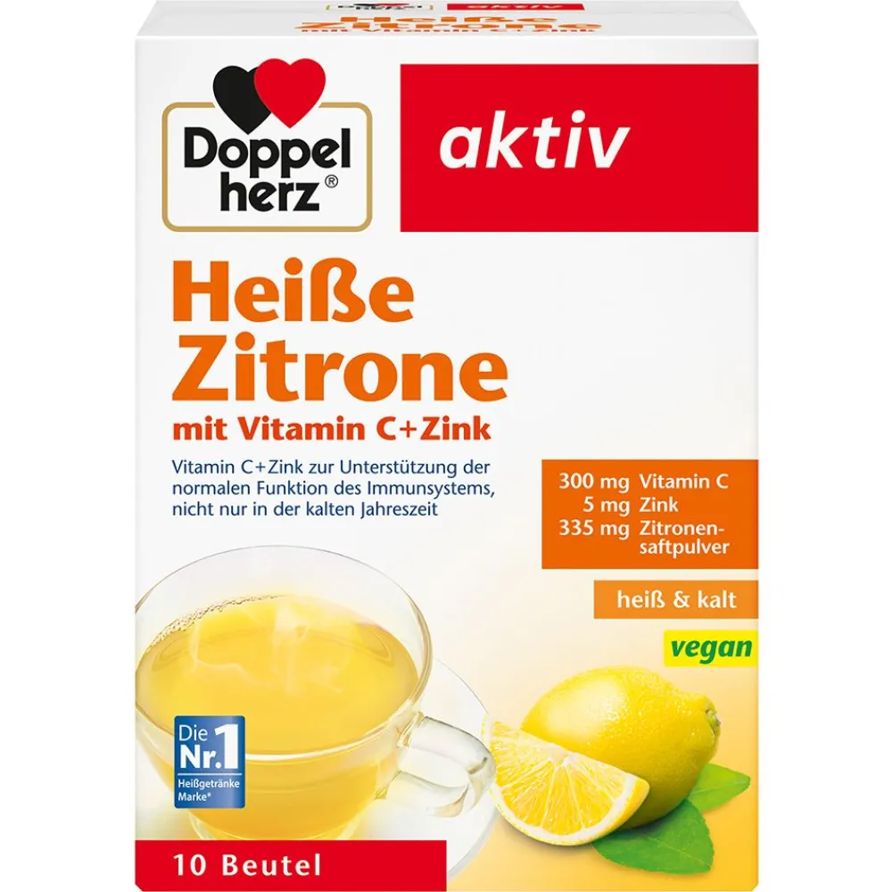 Heiße Zitrone mit Vitamin C + Zink|Doppelherz New
