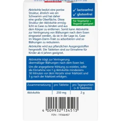 Kohletabletten – pflanzliche Aktivkohle gegen Blähungen>Doppelherz