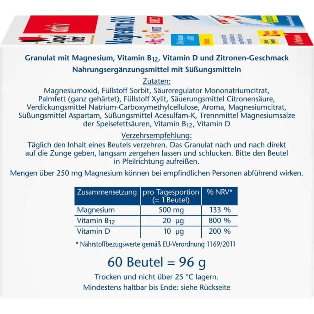 ® Magnesium 500 +B12 + D3 Direct Depot>Doppelherz Discount