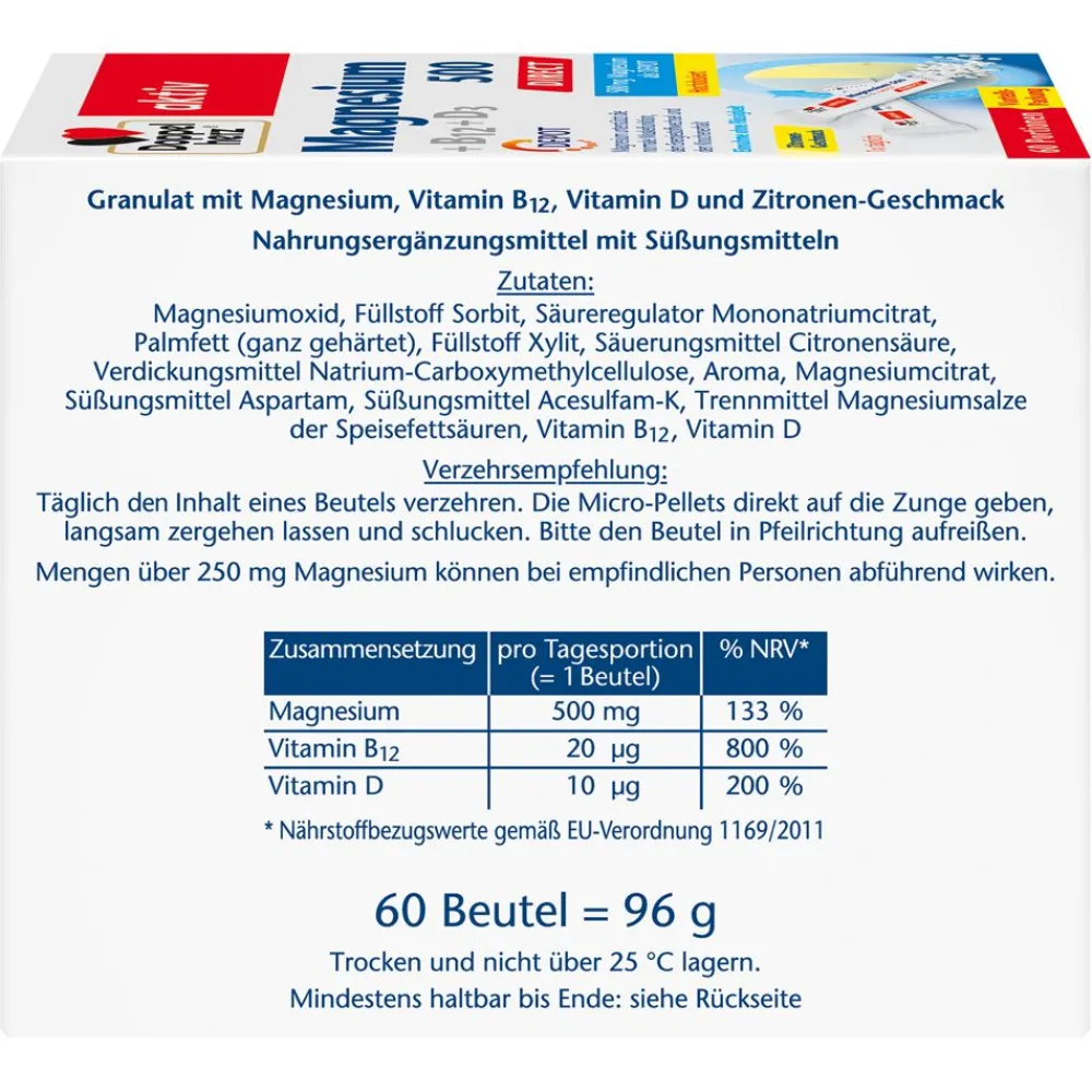 ® Magnesium 500 +B12 + D3 Direct Depot>Doppelherz Discount