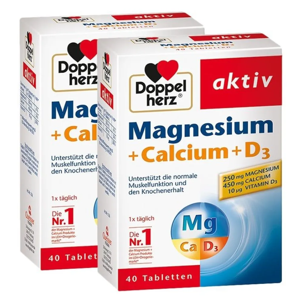 Doppelherz® Magnesium + Calcium + D3> Best