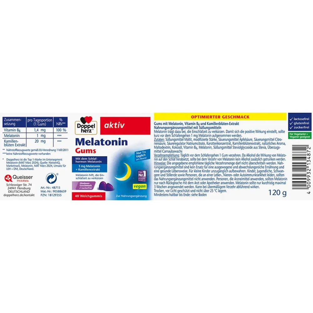 ® Melatonin Gums Zuckerfrei>Doppelherz