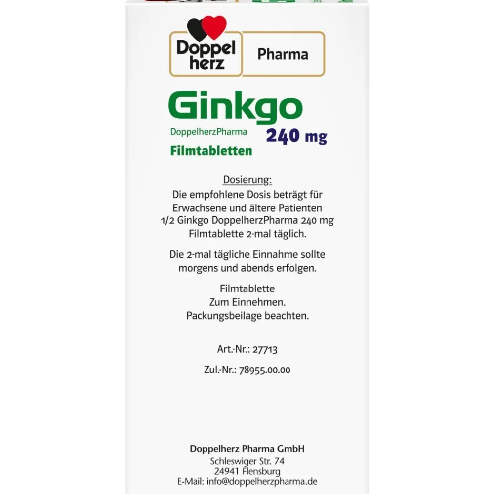 Pharma Ginkgo 240 mg>Doppelherz Hot