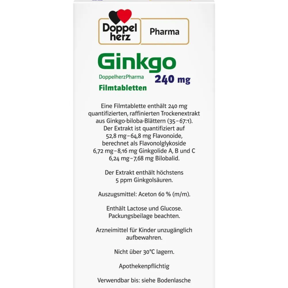 Pharma Ginkgo 240 mg>Doppelherz Hot