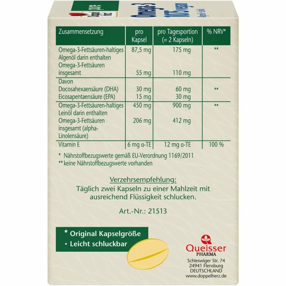 ® pure Omega-3 1075 vegan|Doppelherz Clearance
