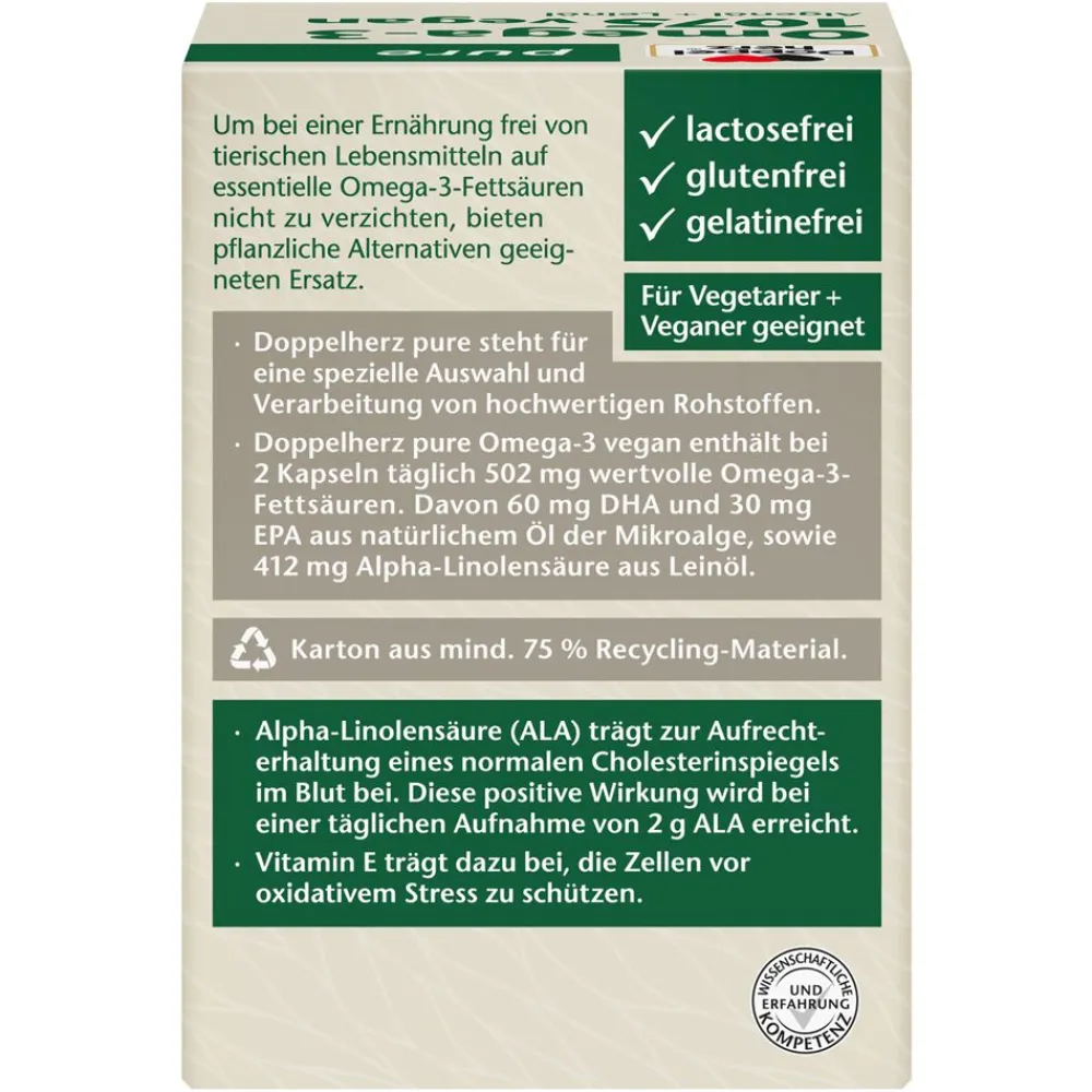 ® pure Omega-3 1075 vegan|Doppelherz Clearance