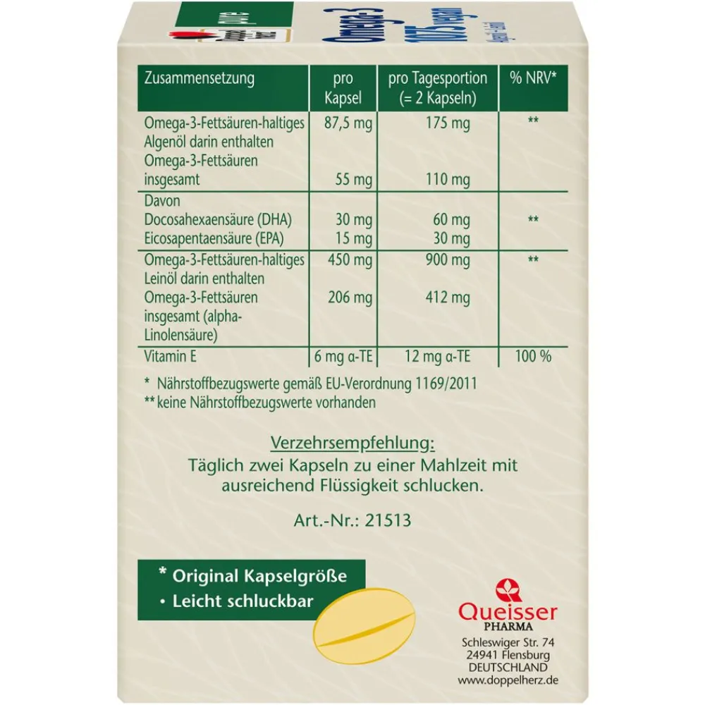 ® pure Omega-3 1075 vegan|Doppelherz Clearance