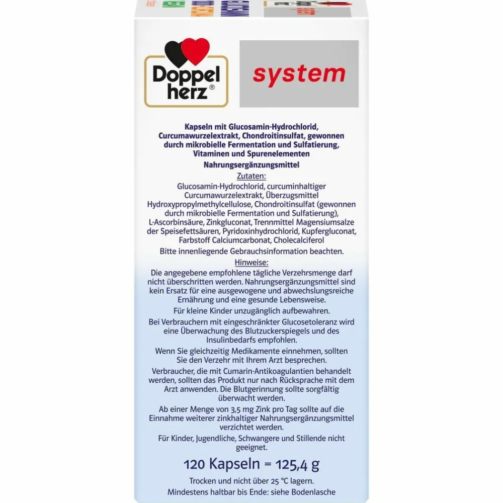 system GLUCOSAMIN 1000 + CURCUMA VEGAN>Doppelherz