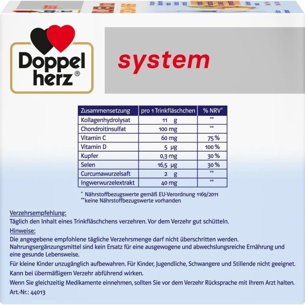 ® system KOLLAGEN 11.000 CURCUMA + INGWER>Doppelherz New