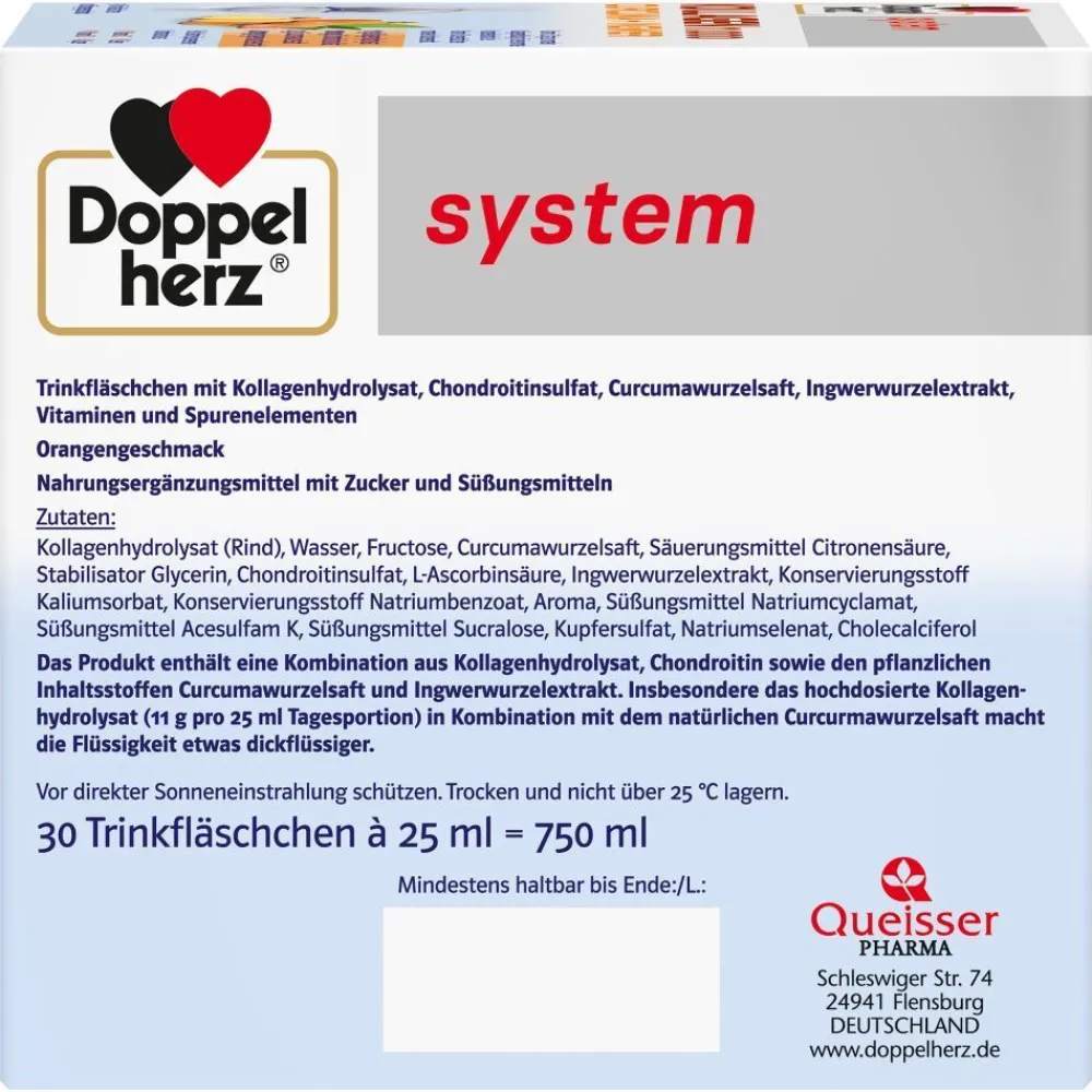 ® system KOLLAGEN 11.000 CURCUMA + INGWER>Doppelherz New
