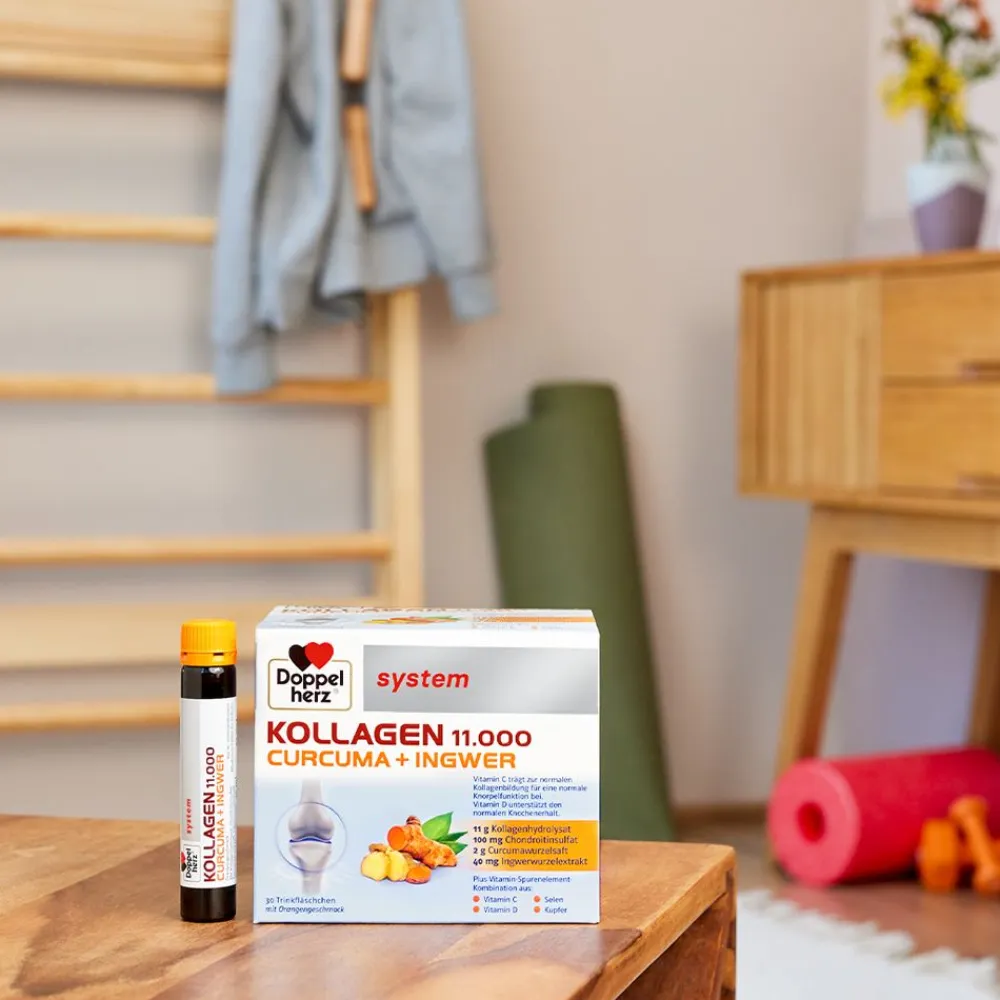 ® system KOLLAGEN 11.000 CURCUMA + INGWER>Doppelherz New