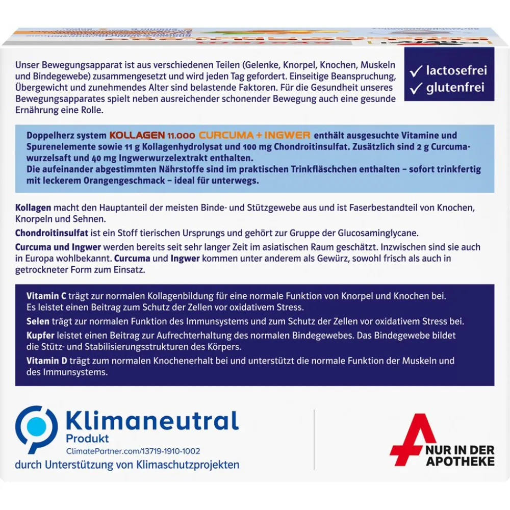 ® system KOLLAGEN 11.000 CURCUMA + INGWER>Doppelherz New