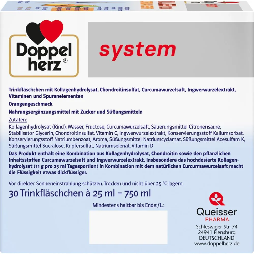 ® system KOLLAGEN 11.000 CURCUMA + INGWER>Doppelherz New