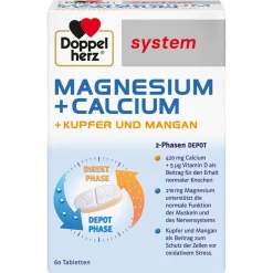 ® system MAGNESIUM + CALCIUM + KUPFER UND MANGAN>Doppelherz Hot