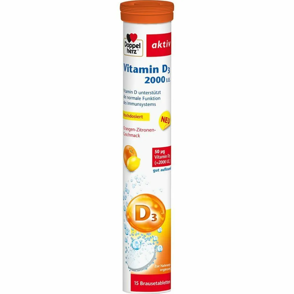 Vitamin D3 2000 I.E. Brausetabletten|Doppelherz Discount