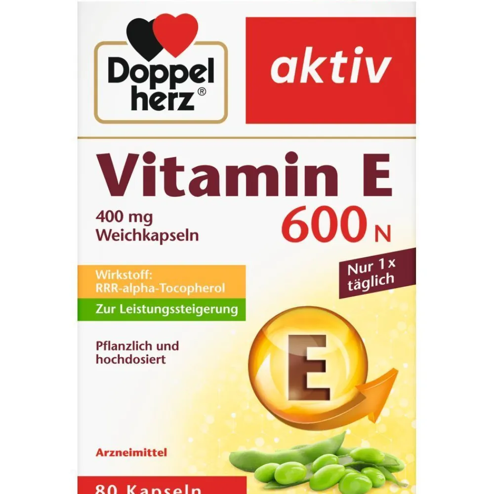 Vitamin E 600 N - Jetzt 20% mit dem Code 20 sparen*|Doppelherz Hot