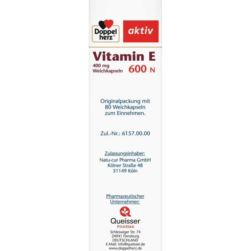 Vitamin E 600 N - Jetzt 20% mit dem Code 20 sparen*|Doppelherz Hot