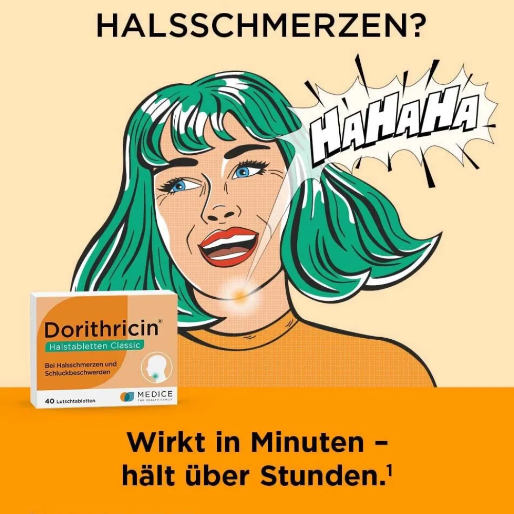 Dorithricin® Classic Lutschtabletten bei Halsschmerzen| Sale