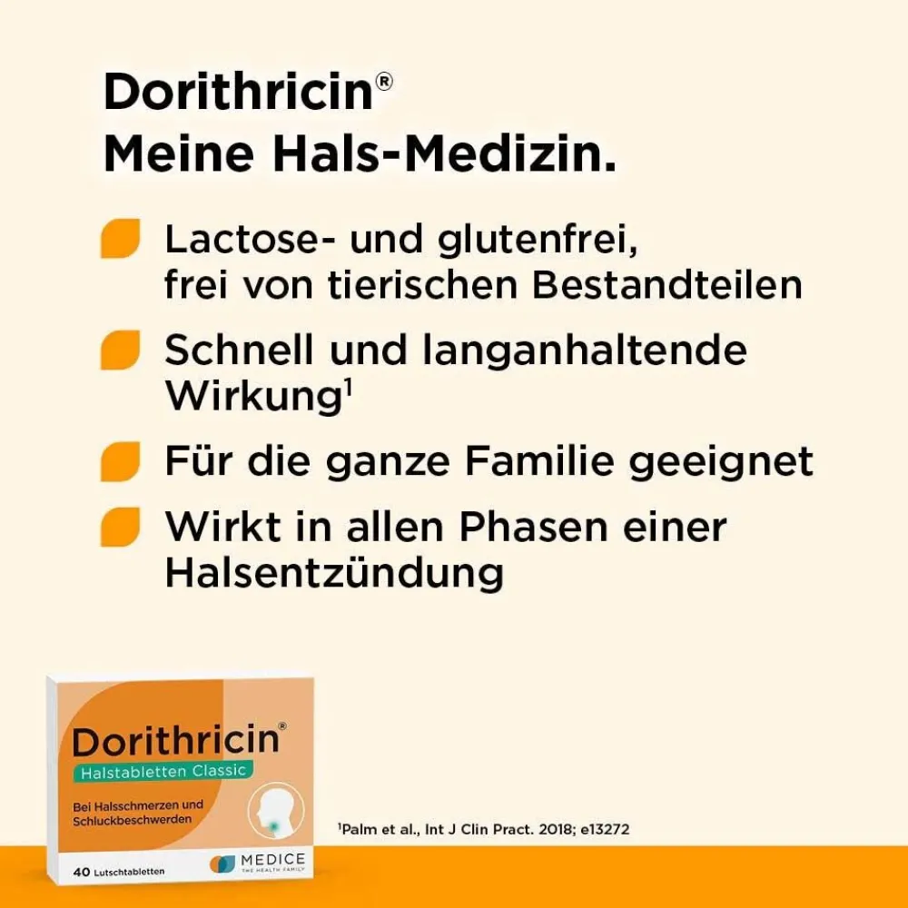 Dorithricin® Classic Lutschtabletten bei Halsschmerzen| Sale