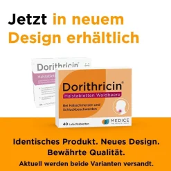 Waldbeere Lutschtabletten bei Halsschmerzen|Dorithricin Clearance