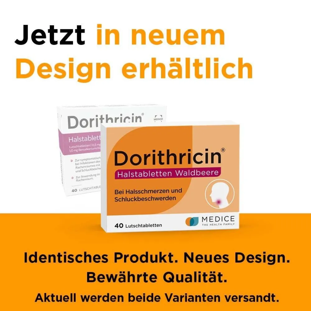 Waldbeere Lutschtabletten bei Halsschmerzen|Dorithricin Clearance