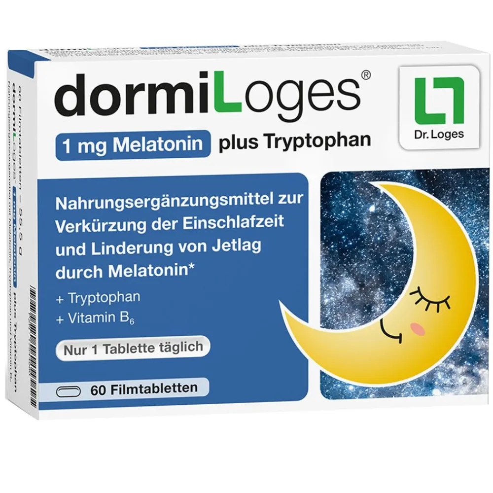 dormiLoges® 1 mg Melatonin plus Tryptophan| Clearance