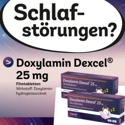 Doxylamin Dexcel® 25 mg Filmtabletten, kurzzeitige Hilfe bei Schlafstörungen| Sale