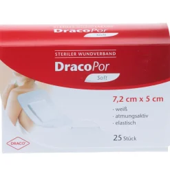 Por Wundverband Soft weiß steril  7,2 x 5 cm|Draco Sale