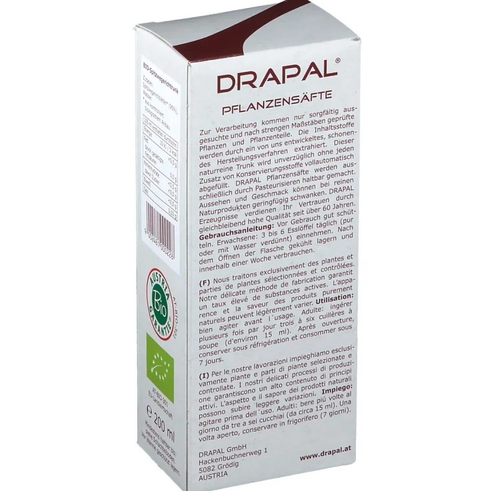 DRAPAL® BIO-SPITZWEGERICH Pflanzensaft| Sale