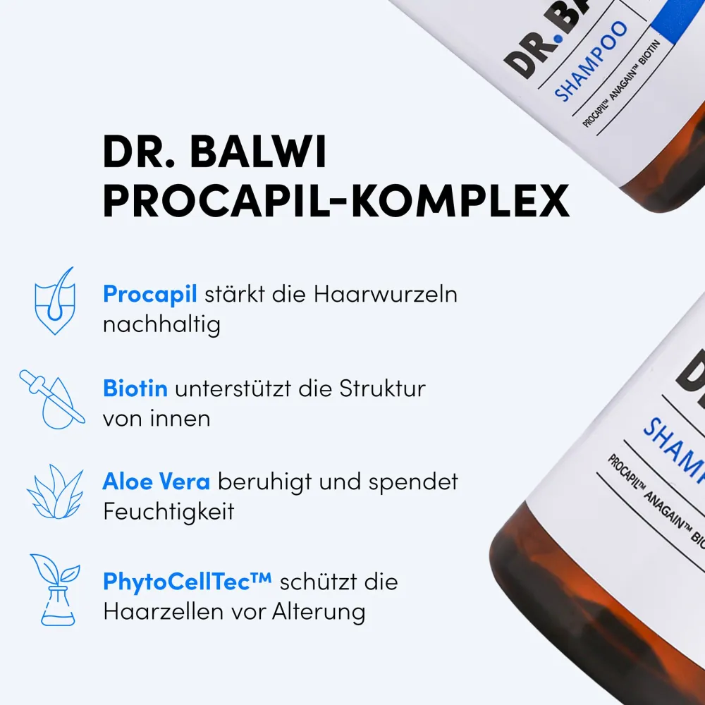 Dr. Balwi Shampoo – Pflegeshampoo bei Haarausfall mit Biotin und Procapil™> Online