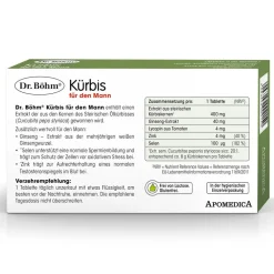 Dr. Böhm Kürbis für den Mann – mit Ginseng, Selen & Zink><noscript><img width=