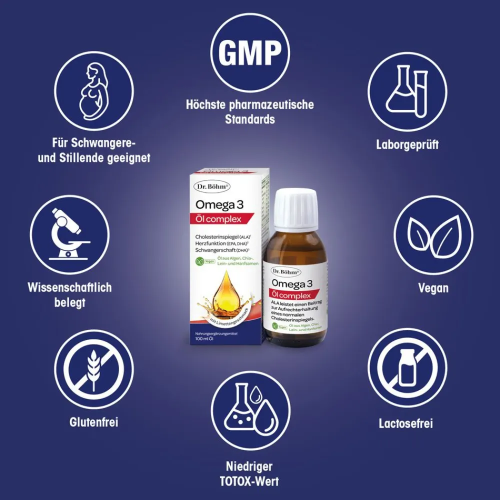 Dr. Böhm® Omega 3 Öl complex| Discount