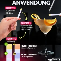 DrinkCheck K.O. Tropfen Schnelltest| New