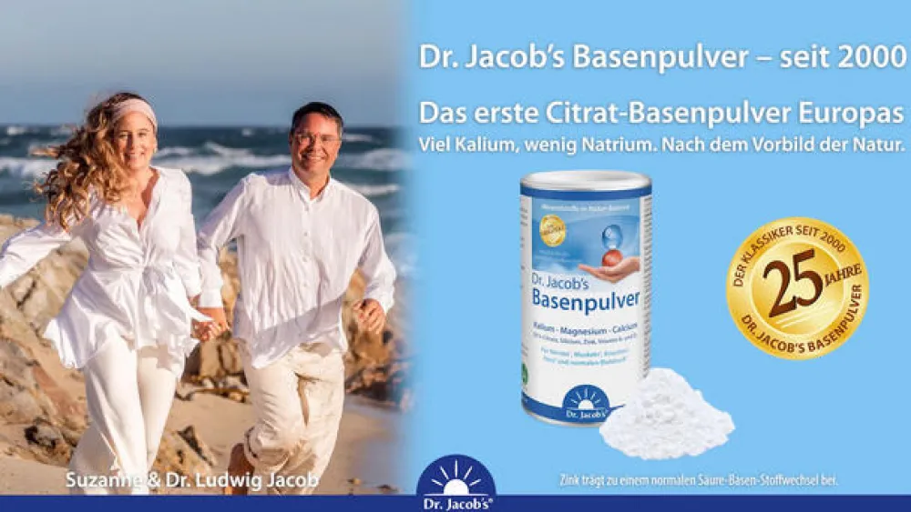 Dr. Jacob's Basenpulver Original Citrat-Mineralstoffe Kalium Magnesium Calcium|Dr. Jacob's Clearance