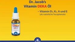 Dr. Jacob's DEKA Öl 800 IE Vitamin D3+K2+A+E 640 Tropfen vegetarisch|Dr. Jacob's