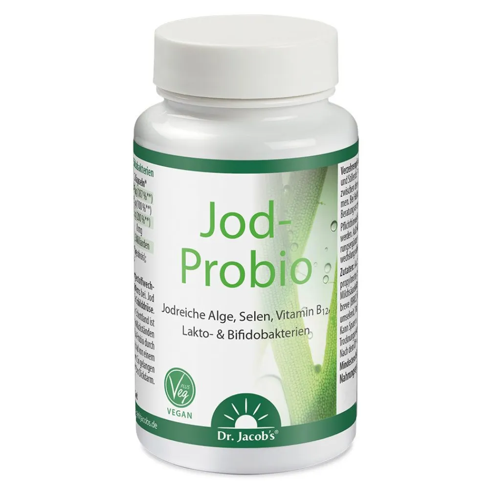 Dr. Jacob's Jod-Probio Milchsäurebakterien Selen Vitamin B12 vegan|Dr. Jacob's New