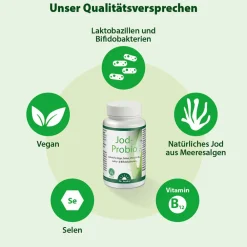 Dr. Jacob's Jod-Probio Milchsäurebakterien Selen Vitamin B12 vegan|Dr. Jacob's New