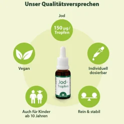 Dr. Jacob's Jod-Tropfen flüssig+stabil 150 mcg 400 Tropfen vegan|Dr. Jacob's Sale