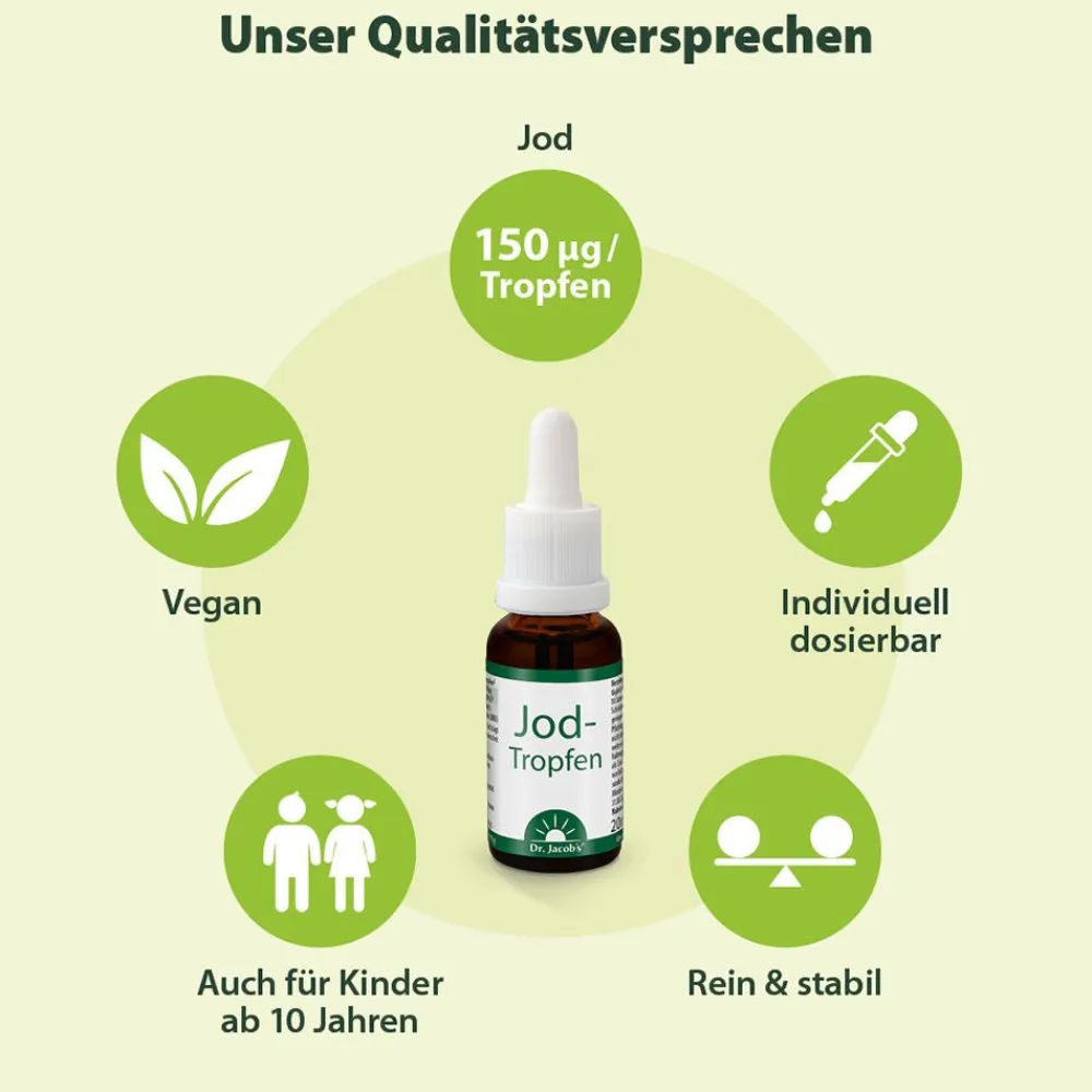 Dr. Jacob's Jod-Tropfen flüssig+stabil 150 mcg 400 Tropfen vegan|Dr. Jacob's Sale