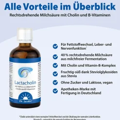 Dr. Jacob's LactaCholin fermentiert Milchsäure Cholin Vitamin-B-Komplex vegan|Dr. Jacob's Online