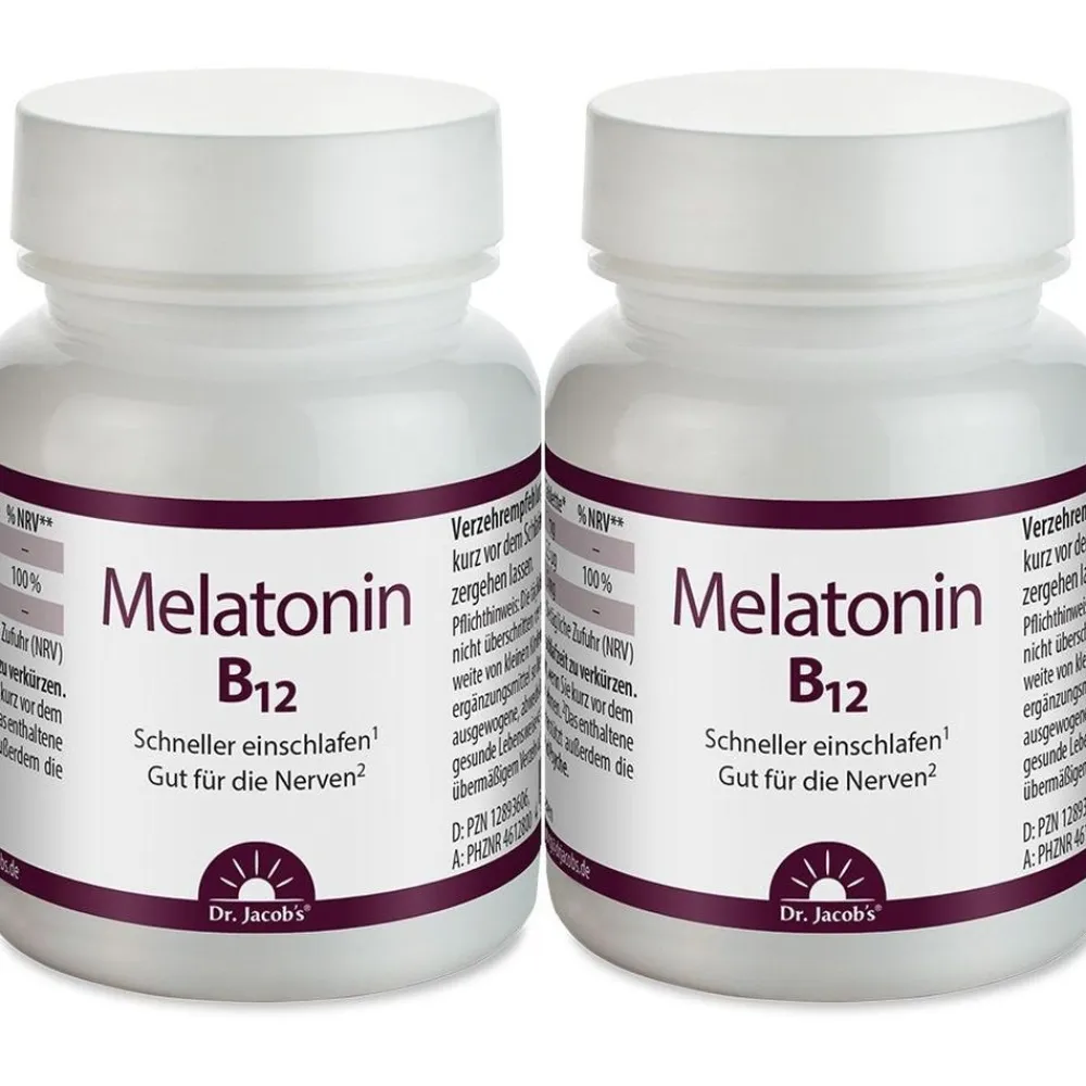 Dr. Jacob's Melatonin B12 Lutschtablette 1 mg + Vitamin B12 Kirsche vegan> Clearance