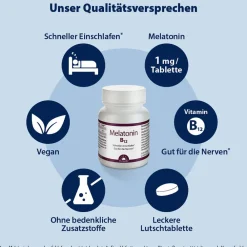 Dr. Jacob's Melatonin B12 Lutschtablette 1 mg + Vitamin B12 Kirsche vegan><noscript><img width=