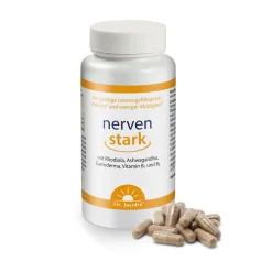 Dr. Jacob's nervenstark – Rosenwurz (Rhodiola) Ashwaganda Reishi-Pilz Vitamin B1>Dr. Jacob's Hot