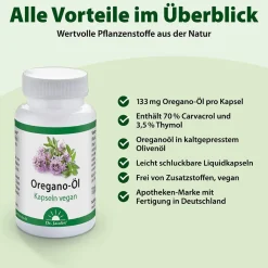 Dr. Jacob's Oregano-Öl Kapseln Carvacrol Thymol vegan|Dr. Jacob's Sale