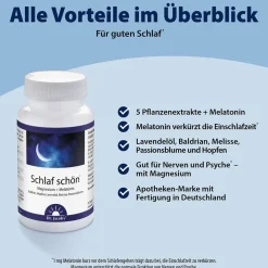 Dr. Jacob's Schlaf schön Melatonin Magnesium Baldrian Hopfen Lavendel Melisse><noscript><img width=