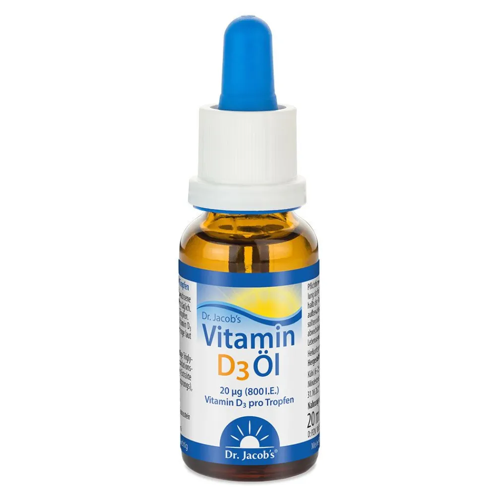 Dr. Jacob's Vitamin D3 Öl 640 Tropfen 800 IE D3 vegetarisch>Dr. Jacob's Hot