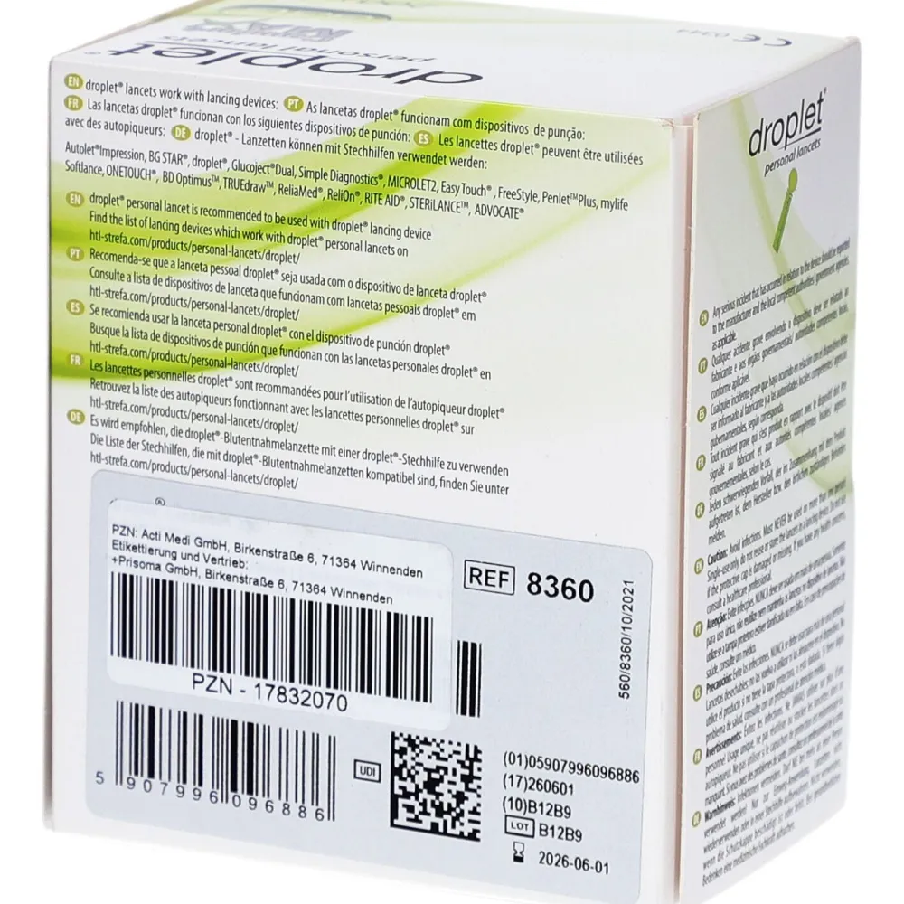 droplet® personal lancets 33G> Sale