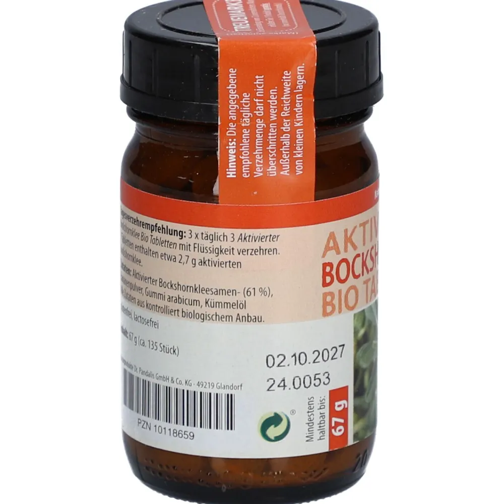 Dr. Pandalis Aktivierter Bockshornklee BIO Tabletten| Best